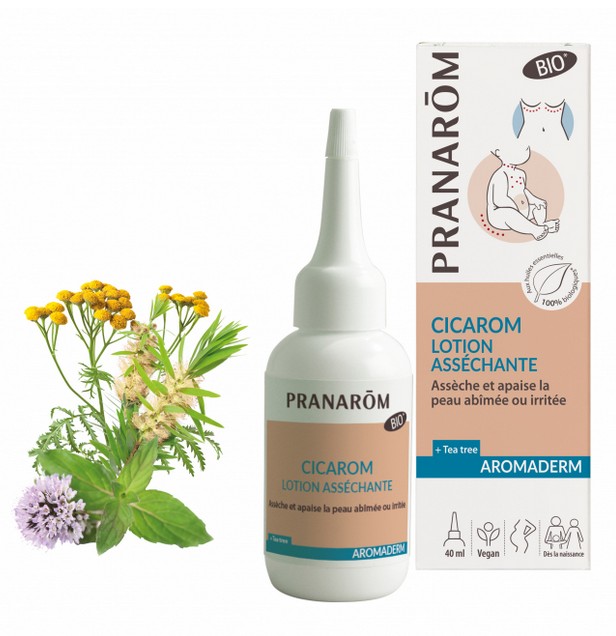 Pranarom Aromaderm Cicarom Lotion Asséchante Bio 40ml